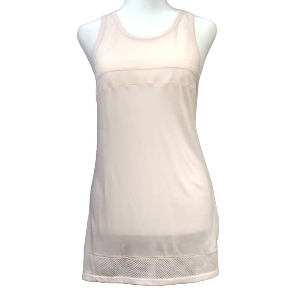 NWT Forever 21 Light Pink Mesh Tank Top Lightweight Sz M